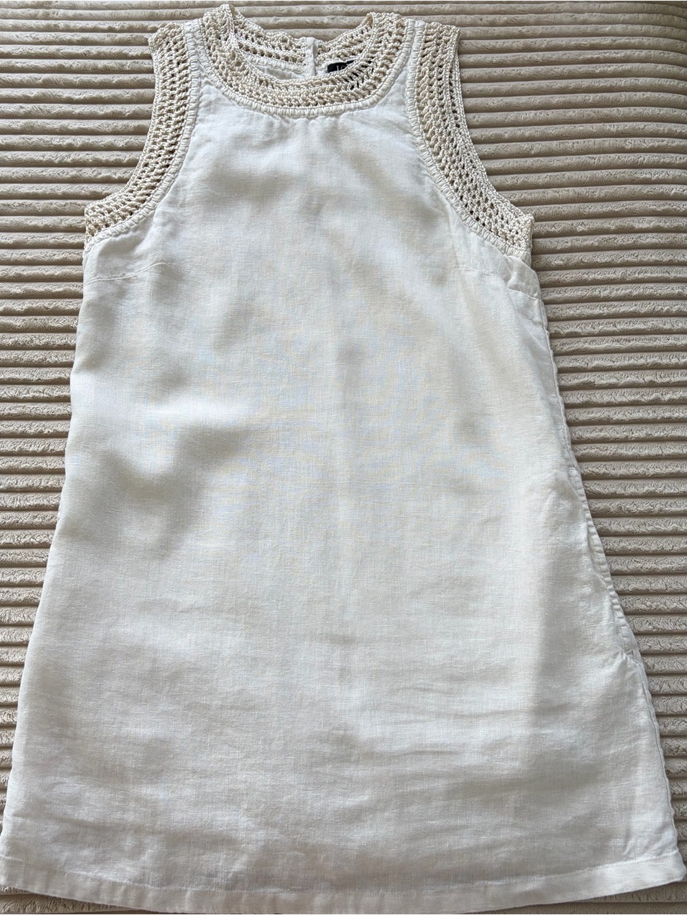 J.Crew Linen Crochet Maxine Dress XS